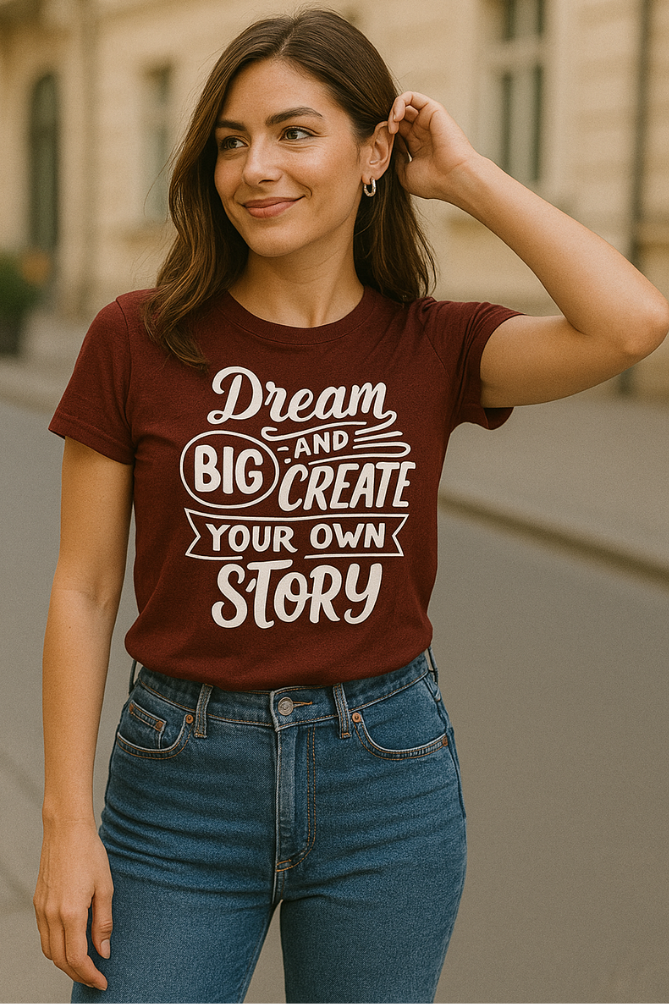 Zingleberry Dream & Create Statement T-Shirts – Women’s Empowerment Edition