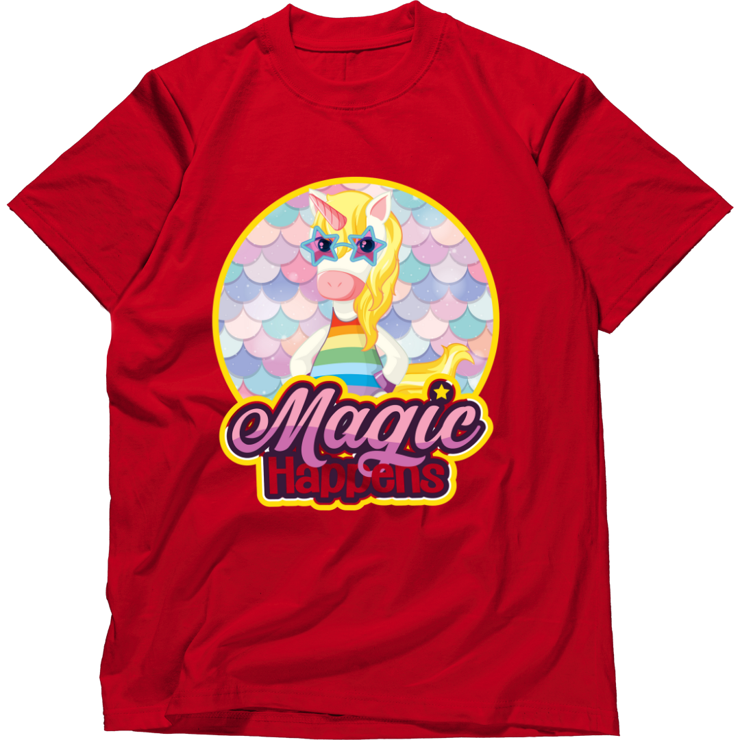 Zingle Berry Girl Classic Crew T-Shirt Red