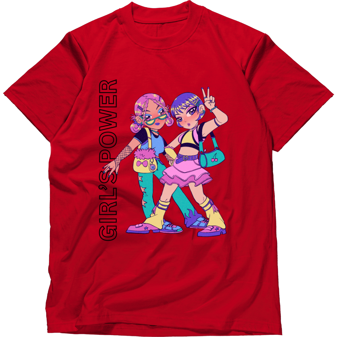 Zingle Berry Girl's Power Red Tshirt