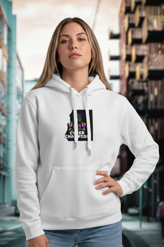 Zingleberry Premium Cyber Champion Unisex Hoodie | 400 GSM Cotton | Oversized Fit | Winter Wear