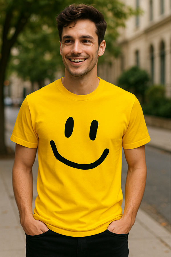 Zingleberry Premium Smiley Vibe Classic T-Shirts