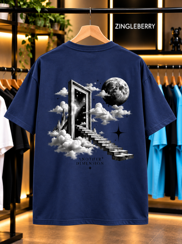 Zingleberry Another Dimension Premium Unisex Oversized T-Shirt for Men and Women