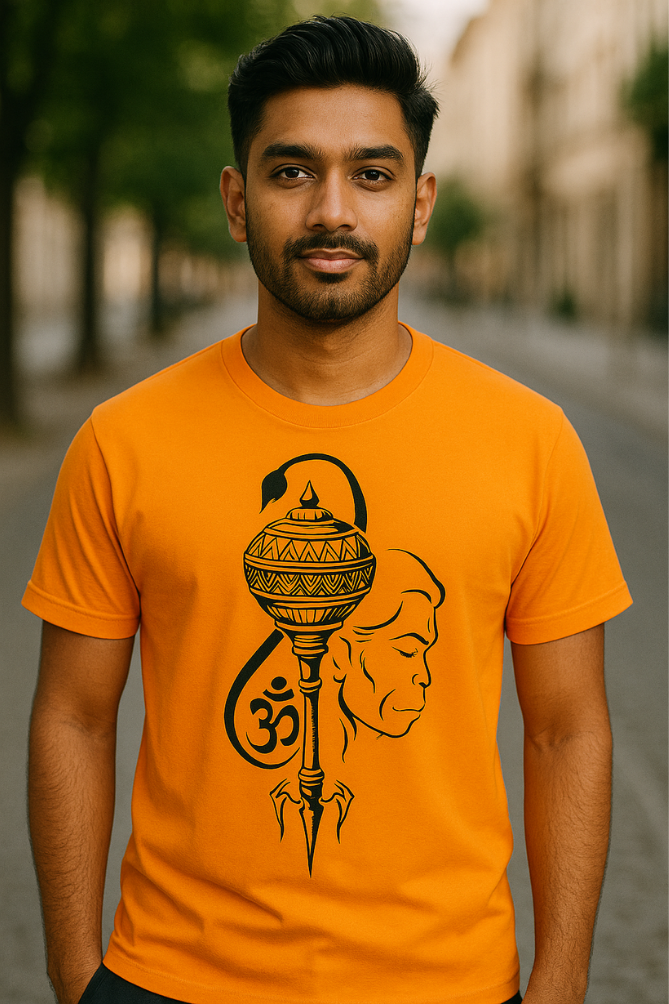 Zingleberry Premium Spiritual Warrior Cotton T-Shirts – Hanuman Edition