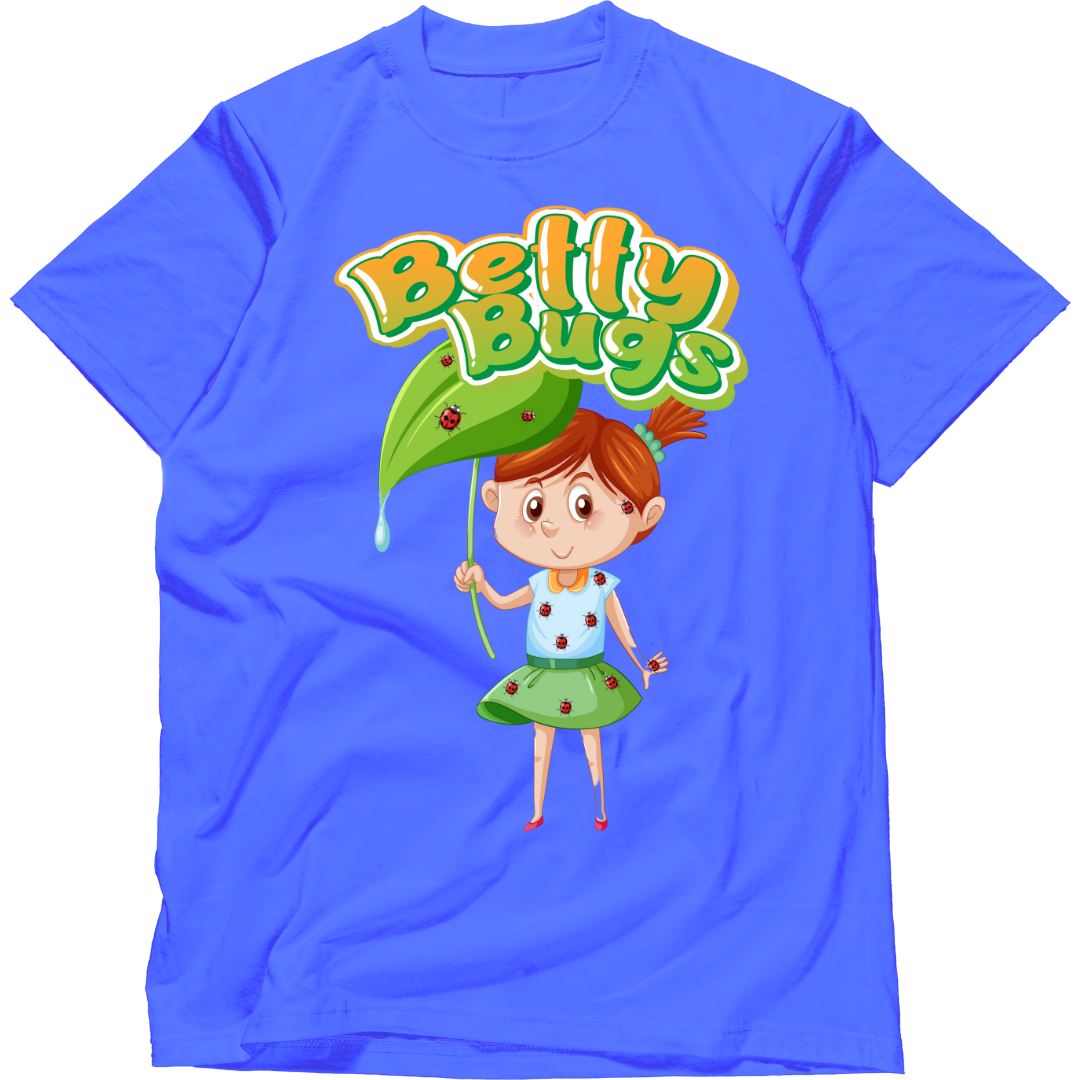 Zingle Berry Girl Classic Crew T-Shirt Royal Blue