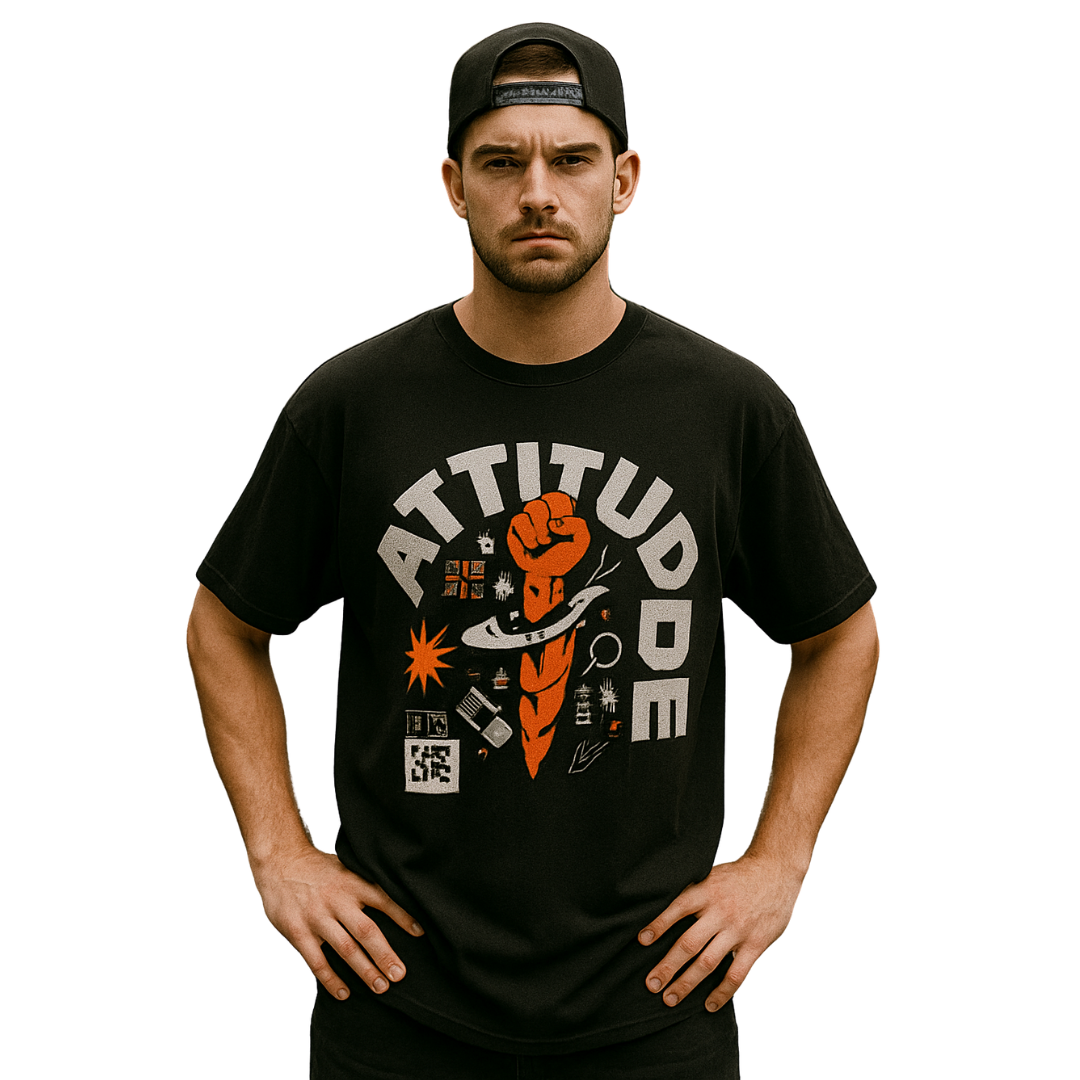 ZingleBerry Oversized Attitude Tee – Street-Ready Unisex Graphic T-Shirt