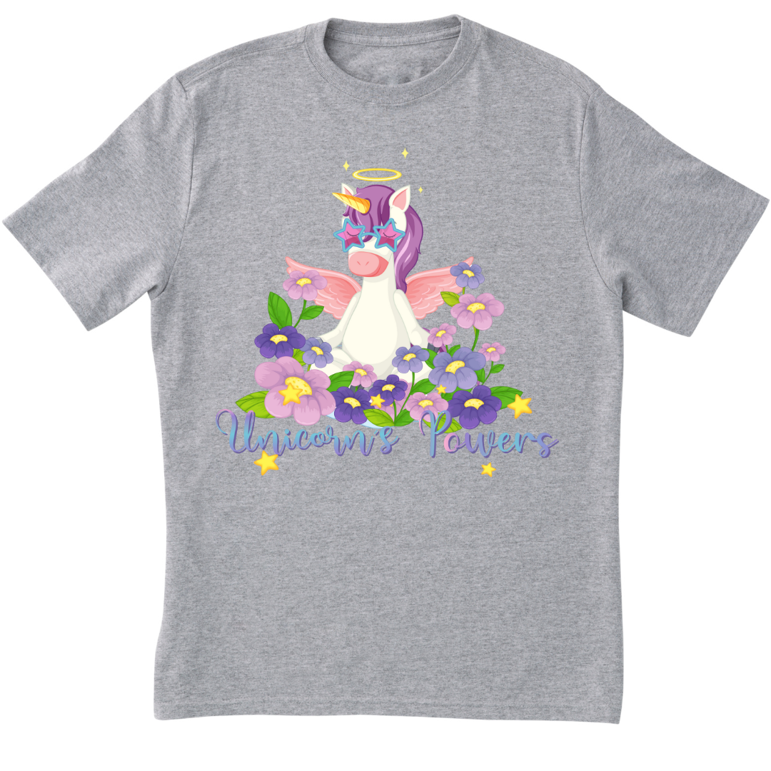 Zingle Berry Girl Classic Crew T-Shirt Grey Melange