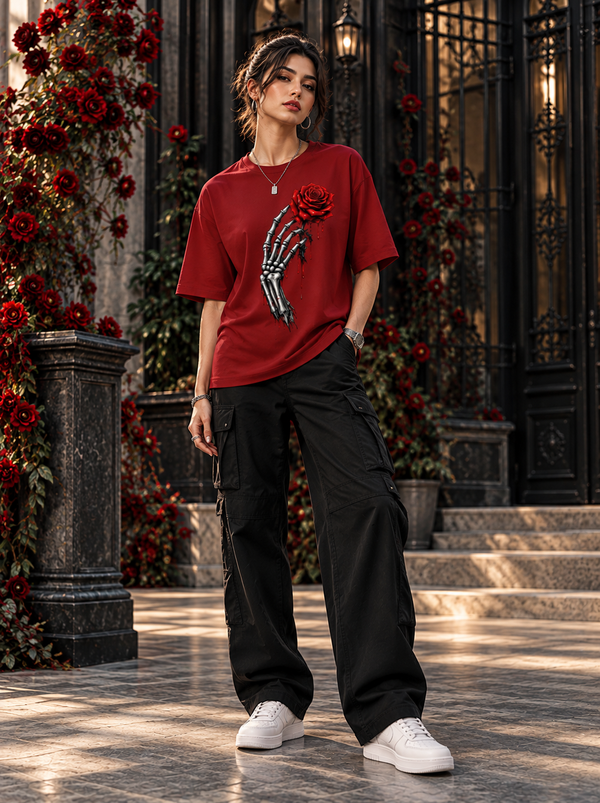 Zingleberry Last Rose – Premium Unisex Oversized T-Shirt for Men and Women