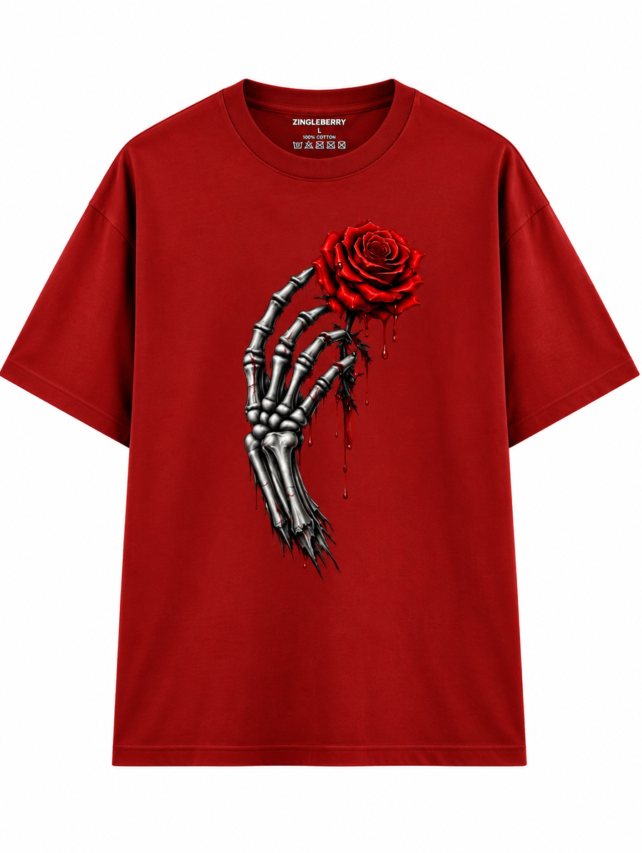 Zingleberry Last Rose – Premium Unisex Oversized T-Shirt for Men and Women