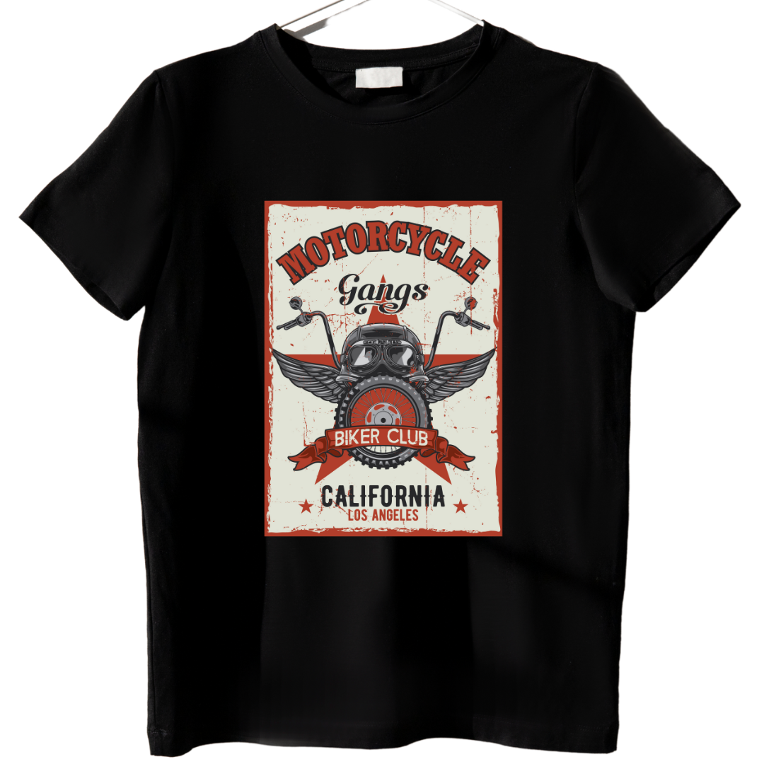 Ride Hard Vintage Biker T-Shirt – California Motorcycle Club Design