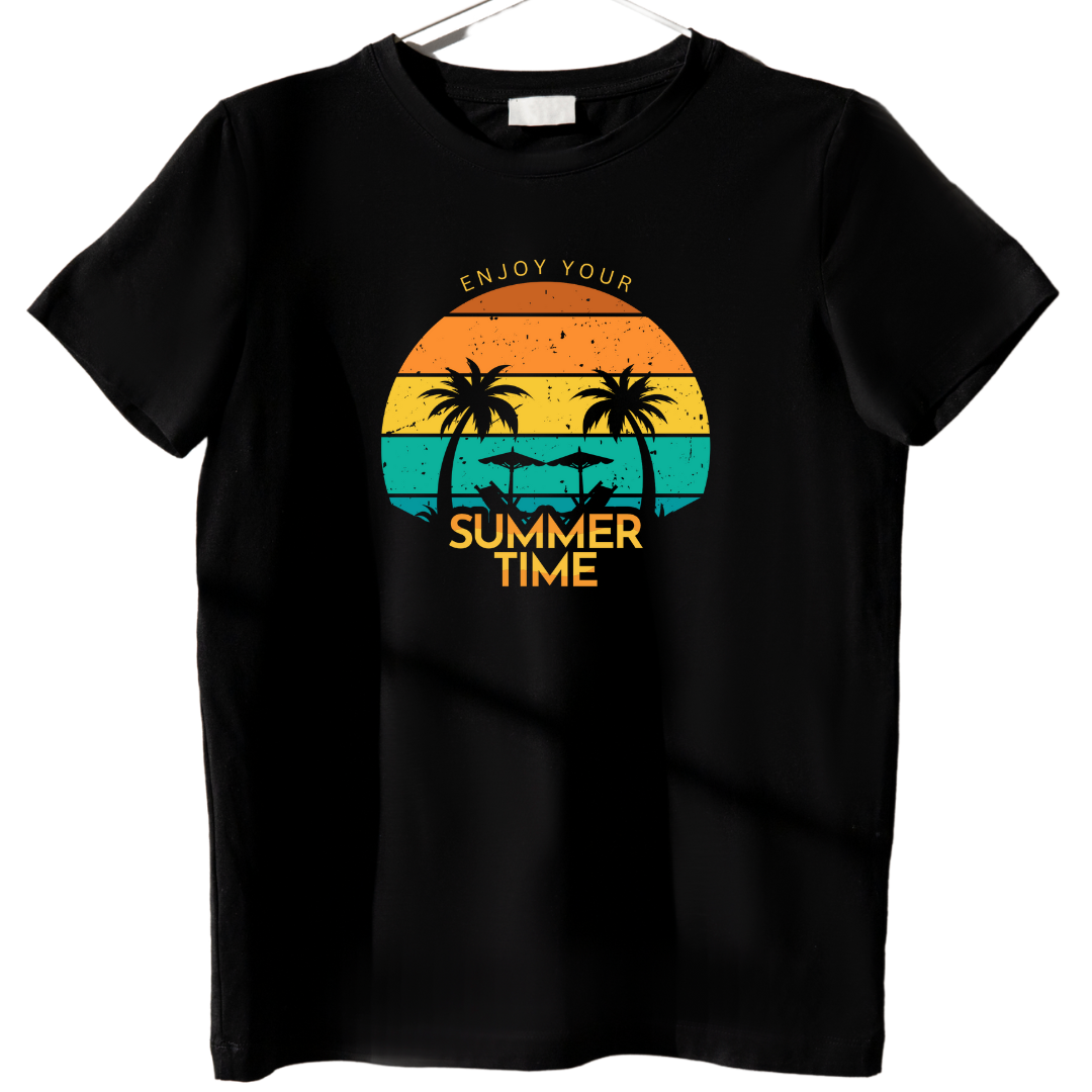 Zingle Berry Exclusive Comfortable Cotton Summer Black T-Shirt For Men