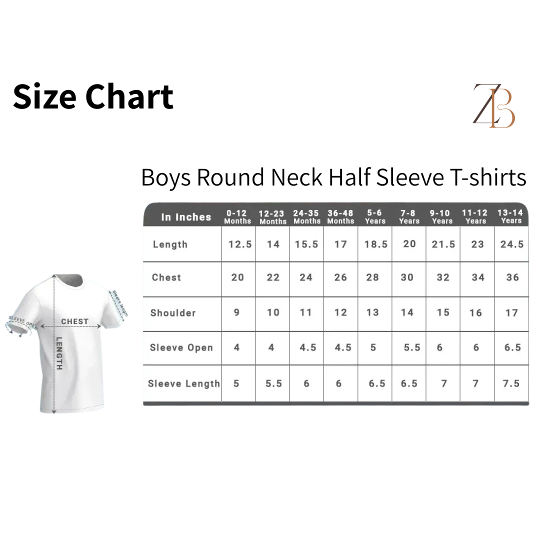 Zingle Berry Classic Crew Printed Mustard Yellow T-Shirt For Boys