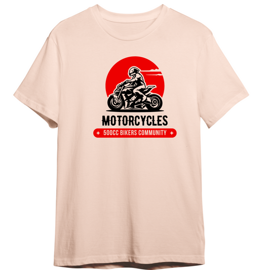 500CC Bikers Community Cotton Premium T-Shirt For Men