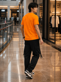 Zingleberry Premium Orange Confidence Graphic Cotton T-Shirts- Step into world