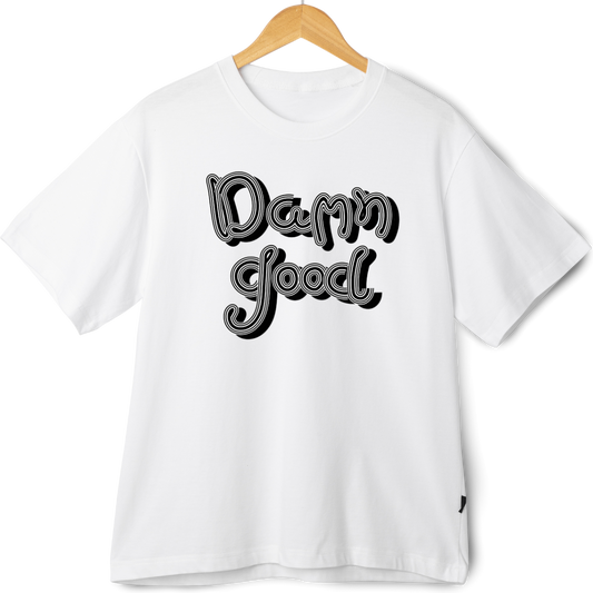 ZingleBerry Oversized ‘Damn Good’ Tee – Unisex Retro Typography Style