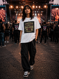 Zingleberry Rock Music Club Unisex Oversized T-Shirt – Vintage California Vibes Tee