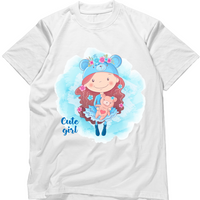 Zingle Berry Cute Girl T-Shirt (White)