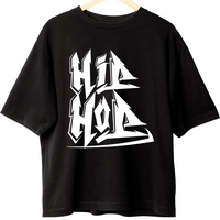Zingleberry Hip Hop Oversized Black Tee – Graphic Print for Men & Women