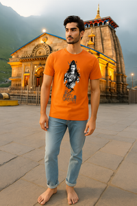 Zingleberry Spiritual Shiva Round Neck Unisex T-Shirt for Men & Women – Premium Cotton Devotional Wear