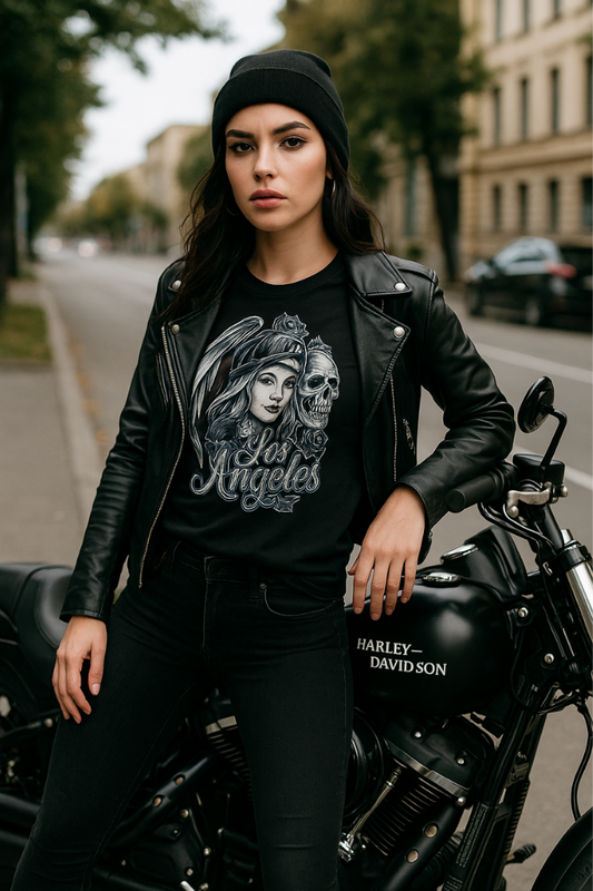 Zingleberry Biker Edition Tee – LA Vibes for Women Riders