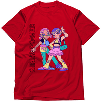 Zingle Berry Girl's Power  Red Tshirt