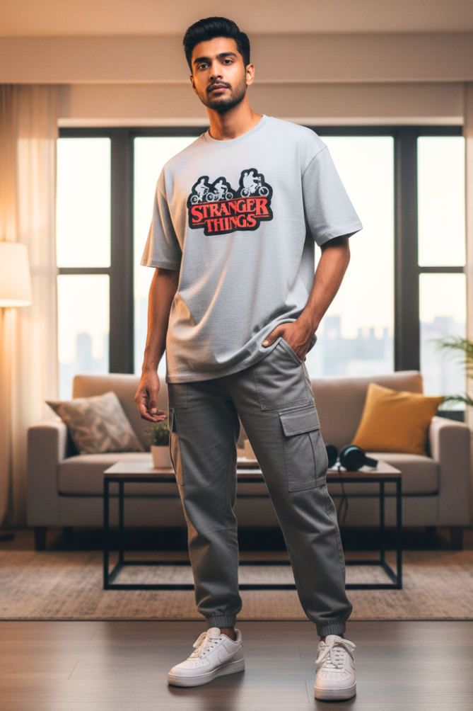 Zingleberry Unisex Stranger Things  Tee | Oversized Fit