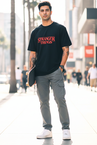 Zingleberry Unisex Oversized Stranger Things Streetwear T-Shirt