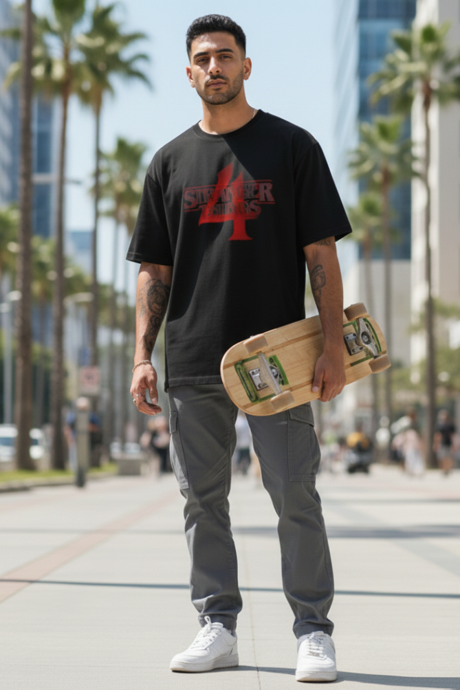 Zingleberry Premium Unisex Oversized Dark Dimension | Stranger things