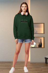 Zingleberry Believe in Yourself Printed Unisex Hoodie | 400 GSM Cotton | Oversized Fit | Green