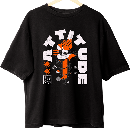 ZingleBerry Oversized Attitude Tee – Street-Ready Unisex Graphic T-Shirt