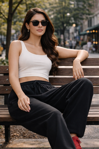 Zingleberry Everyday Unisex Sweatpants Black – Soft Cotton Terry Joggers