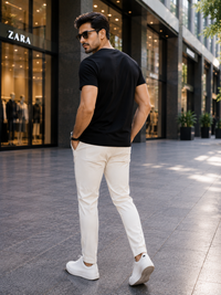 Zingleberry Premium Modern Streetwear Tee – Suit Up Dude Quote Black T-Shirt for Men