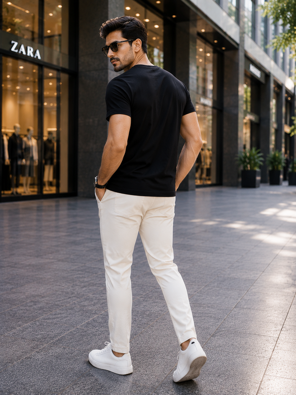 Zingleberry Premium Modern Streetwear Tee – Suit Up Dude Quote Black T-Shirt for Men
