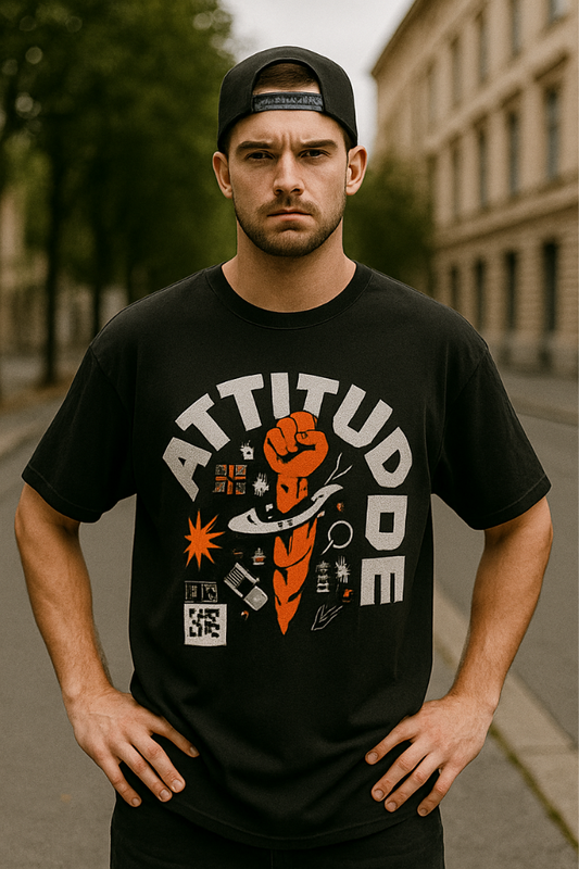 ZingleBerry Oversized Attitude Tee – Street-Ready Unisex Graphic T-Shirt