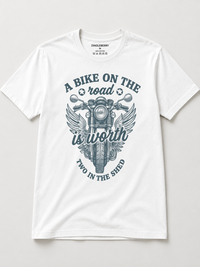 Zingleberry premium Biker Life Quote T-Shirt – Road Over Shed Motorcycle Graphic Shirt