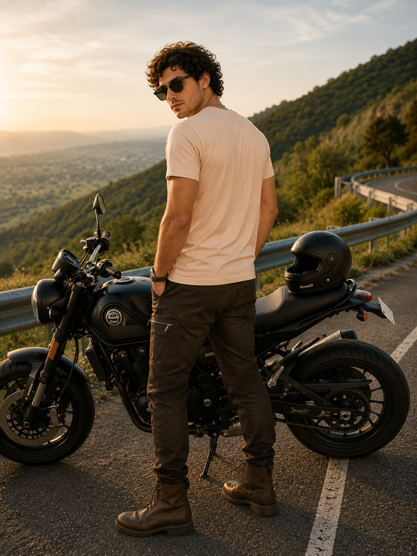 Zingleberry Premium 500CC Bikers Community Cotton Premium T-Shirt For Men