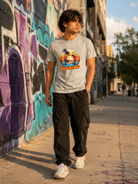 Zingleberry Premium Exclusive Summer Comfortable Grey Melange T-Shirt For Men