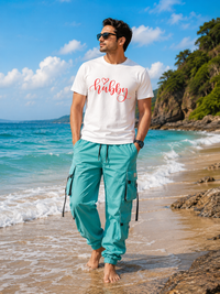 Zingleberry Premium Minimal Hubby T-Shirts – Elegant Red Script Shirt for Couples