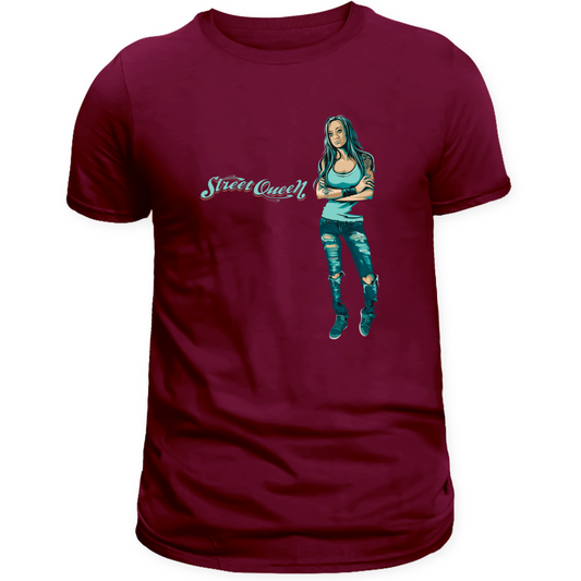 Zingleberry Streetwear Edition Cotton Maroon Tee For Women
