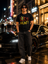 Zingleberry Premium Easter Bunny T-Shirts – Let’s Hunt Graphic in Black
