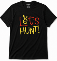 Zingleberry Premium Easter Bunny T-Shirts – Let’s Hunt Graphic in Black