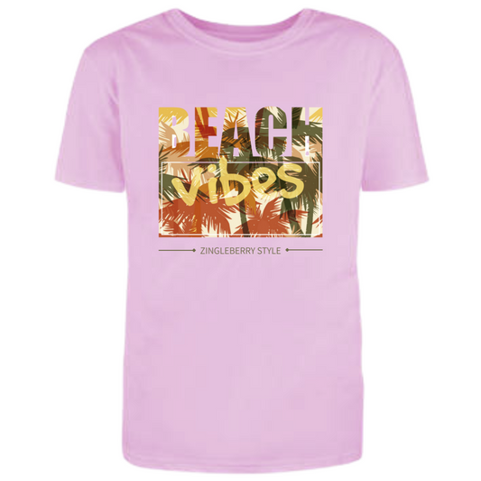 Zingle Berry Exclusive Beach Vibes Casual T-Shirt For Women