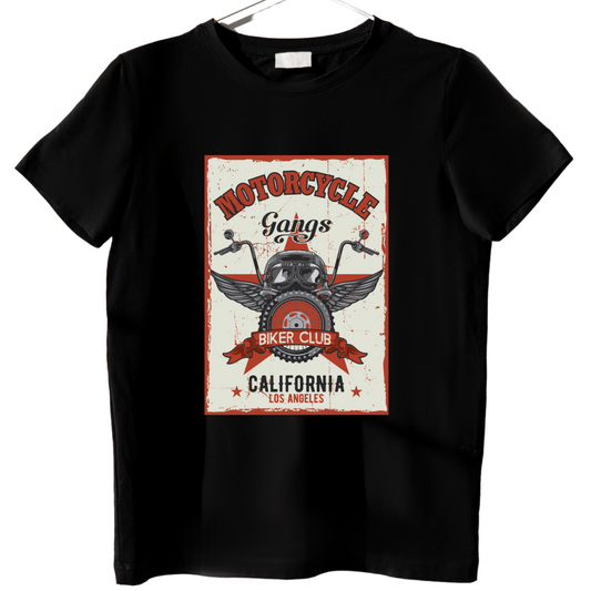 Ride Hard Vintage Biker T-Shirt – California Motorcycle Club Design