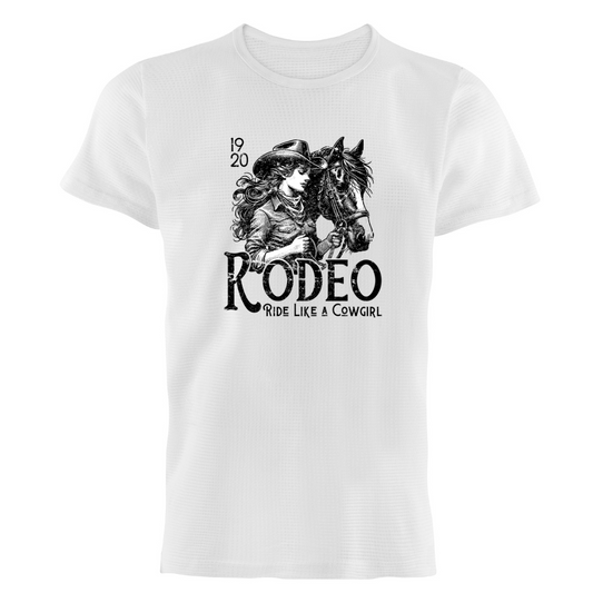 Zingleberry Retro Edition Tee for Women Riders – 1920 Female Rodeo
