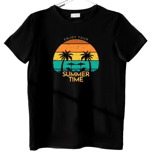 Zingle Berry Exclusive Comfortable Cotton Summer Black T-Shirt For Men