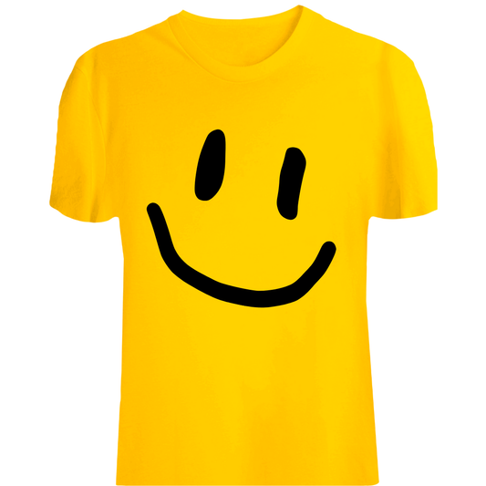Yellow smile Graphic Printed T-Shirts