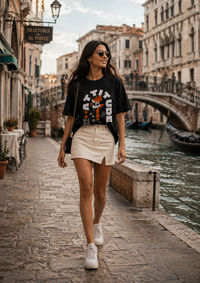 Zingleberry's Black Unisex Oversized T-Shirt – ‘Attitude’ Quote Graphic Tee