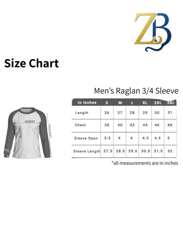 Zingleberry Men’s White & Black Raglan T-Shirt | 100% Cotton, Round Neck, Casual Wear