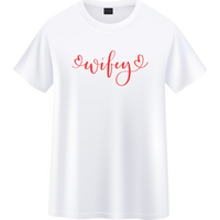 Minimal Wife T-Shirts – Elegant Red Script Shirt for Couples