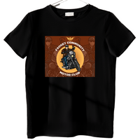 Motor Club Biker Cotton Black Premium T-Shirt For Men